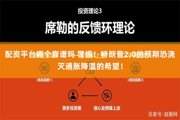 配资平台哪个靠谱吗 警惕！特朗普2.0的预期恐浇灭通胀降温的希望！